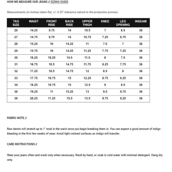 RGT Rogue Territory- Stanton // 15oz Indigo Jeans, Size 32 - Picture 12 of 12